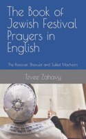 Book of Jewish Festival Prayers in English