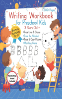 Writing Workbook for Preschool Kids 3 years old +