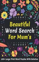Beautiful Word Search For Mum's