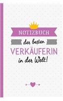 Notizbuch der besten Verkäuferin in der Welt
