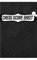 Chess Score Sheet