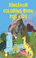 Dinosaur Coloring Book for Kids Ages 4-8