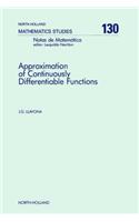 Approximation of Continuously Differentiable Functions: (North-Holland Mathematics Studies)