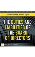 Duties and Liabilities of the Board of Directors, The