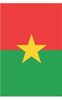 Burkina Faso Flag Notebook - Burkinabe Flag Book - Burkina Faso Travel Journal: Medium College-Ruled Journey Diary, 110 page, Lined, 6x9 (15.2 x 22.9 cm)