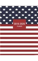 2019-2020 Planner: United States Flag 2019 and 2020 Weekly and Monthly Organizer(1 2019-2020 Weekly and Monthly Planners)