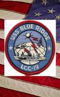 U S Navy Amphibious Command Ship USS Blue Ridge (LCC 19) Crest Badge Patch Journal