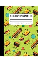 Composition Notebook - 100 Pages (Wide-Ruled, 7.44 x 9.69 In)