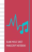 Blank Music Sheet Manuscript Notebook