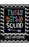 Third Grade Squad Lined Notebook