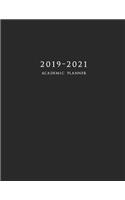 2019-2021 Academic Planner: Large Two Year Monthly Planner with Inspirational Quotes and Black Cover (July 2019 - June 2021)