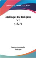 Melanges de Religion V1 (1827)