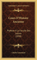 Cours D'Histoire Ancienne
