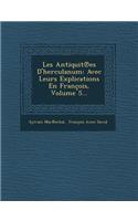 Les Antiquit Es D'Herculanum