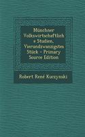 Munchner Volkswirtschaftliche Studien, Vierundzwanzigstes Stuck