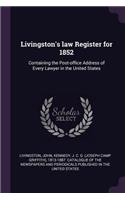 Livingston's law Register for 1852