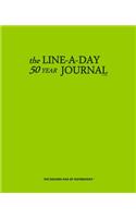 The Line-A-Day 50 Year Journal Lime