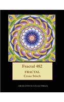 Fractal 482: Fractal cross stitch pattern