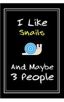 I Like Snails And Maybe 3 People