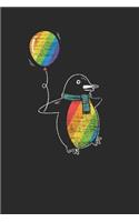 Rainbow Penguin: Penguins Notebook, Dotted Bullet (6" x 9" - 120 pages) Animal Themed Notebook for Daily Journal, Diary, and Gift