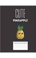 cute pineapple Composition Notebook