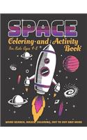 Space Coloring and Activity Book for Kids Ages 4-8
