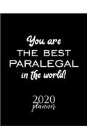 You Are The Best Paralegal In The World! 2020 Planner
