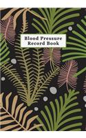 Low Vision Blood Pressure Record Book