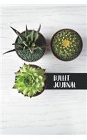 Bullet Journal: Awesome Succulents Cactus Bullet Journal - 120-Page 1/2 Inch Dot Grid Cactus Notebook - 6 X 9 Perfect Bound Paperback