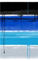 Dripping Blue Paint Journal