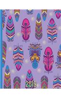 Colorful Boho Feathers Pattern