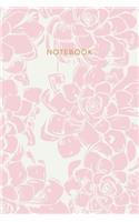 Notebook: 6 X 9 Journal with 114 Lightly Lined College Ruled Pages for Home, School, and Work with Stylish Pink Floral Pattern Cover