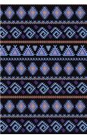Bullet Journal Notebook Tribal Pattern 11: 112 Page Numbered Graph Style Grid Bullet Journal with Index Pages and Key Pages in Portable 6 X 9 Size