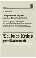 Ausgewählte Kapitel aus der Funktionenlehre
