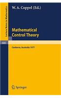 Mathematical Control Theory