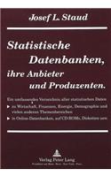 Statistische Datenbanken, ihre Anbieter und Produzenten