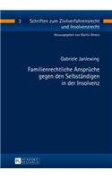 Familienrechtliche Ansprueche gegen den Selbstaendigen in der Insolvenz