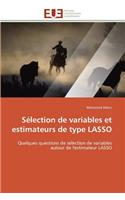 Sélection de Variables Et Estimateurs de Type Lasso