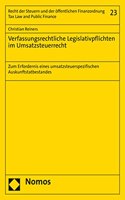 Verfassungsrechtliche Legislativpflichten Im Umsatzsteuerrecht