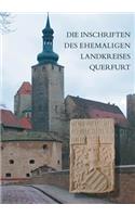 Die Inschriften Des Ehemaligen Landkreises Querfurt