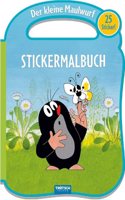 Trotsch Der kleine Maulwurf Stickermalbuch mit Henkel: Malbuch Beschaftigungsbuch Ausmalbuch Stickerbuch