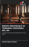 Rinvio Individuale AI Tribunali Regionali del Dh