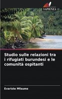 Studio sulle relazioni tra i rifugiati burundesi e le comunità ospitanti