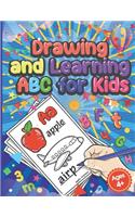 Drawing And Learning ABC for Kids: Preschool Coloring Book Age 4