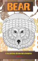 Mandala Coloring Book Beginners - Animals - Bears