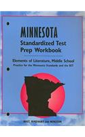 Minnesota Elements of Literature Standardized Test Prep Workbook, Middle School: Practice for the Minnesota Standards and the BST