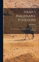 Israel's Inalienable Possesions