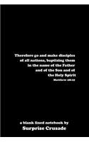 Therefore go and make disciples of all nations, baptizing them in the name of the Father and of the Son and of the Holy Spirit Matthew 28