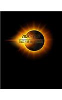 2020 - 2021 Two Year Daily Planner: Awesome Eclipse Daily Weekly Monthly Calendar Organizer. Nifty 2-Year Motivational Agenda Schedule with Vision Board, Habit Tracker Dot Grid, To Do 