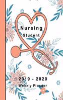 Nursing Student 2019-2020 Weekly Planner